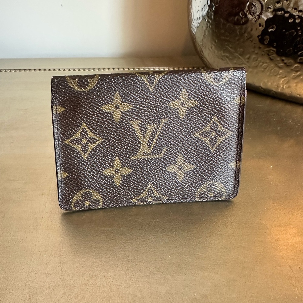 Louis Vuitton Monogram Porte 2 cartes Vertical Pass Card Case CA0042
